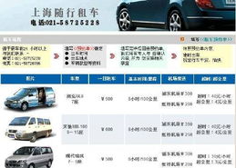 上海租車指南 一站式解析汽車租賃服務(wù)與公司選擇